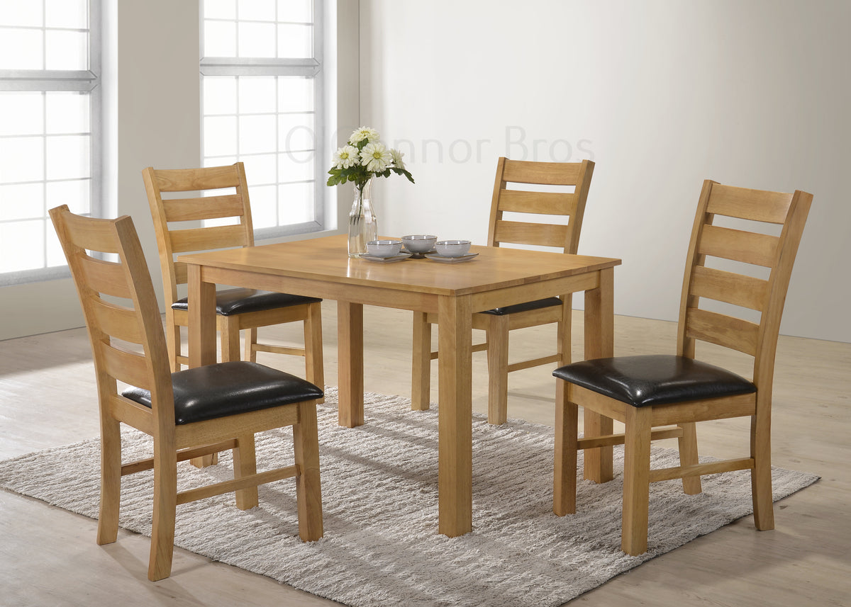 Royal oak dining table store set with 4 chairs